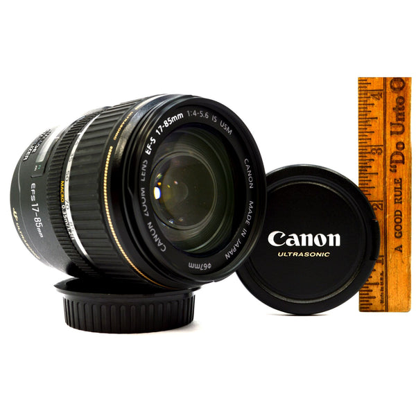 Briefly Used CANON EF-S ZOOM LENS 17-85mm IS USM (Ultrasonic) 4-5.6 w/ BOTH CAPS