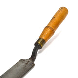 Antique BUCK BROTHERS/BROS. "CRANK-NECK" GOUGE 1-1/2" Slice Chisel w/ BUCK LOGO