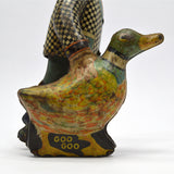Antique MARX TIN TOY Mechanical "JOE PENNER & HIS DUCK" c.1930 "GOO-GOO" Walker!