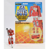 Vintage TONKA GOBOTS "PUMPER" #10 Friendly Robot FIRE ENGINE w/ ORIG. CARD-BACK!