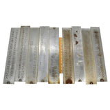 Antique CRONITE ENGRAVING FONT PLATE Lot of 9; ENGRAVER / PANTOGRAPH Plates