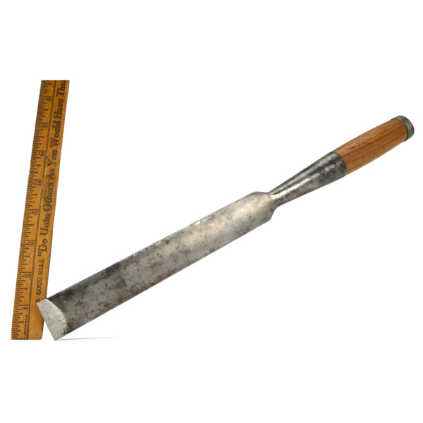 Antique 19TH C. SOCKET CHISEL w/ Wood Handle "A.W. CROSSMAN" Civil War Era Tool!