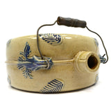 Antique STONEWARE WINE CANTEEN by WHITES POTTERY for "I.F& K WINES" c.1890 Rare!