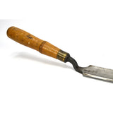 Antique BUCK BROTHERS/BROS. "CRANK-NECK" GOUGE 1-1/2" Slice Chisel w/ BUCK LOGO