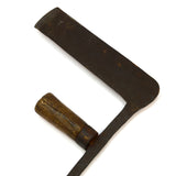 Antique FORGED IRON CUTTER-CHOPPER TOOL Axe-HATCHET-Knife-FROE? Tobacco SHINGLE?
