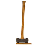 Vintage "CAYUGA" DOUBLE BIT AXE by BARKER ROSE & KIMBALL Peeling EMBOSSED LOGO!