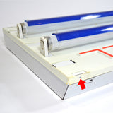 c.1991 "WE INSTALL WALKER MUFFLERS" Double-Sided LIGHTED ADVERTISING SIGN Works!