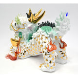 Chinese FU DOG-FOO LION-IMPERIAL TEMPLE GUARDIAN Porcelain Figurine FEMALE 1of2