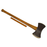 Vintage "CAYUGA" DOUBLE BIT AXE by BARKER ROSE & KIMBALL Peeling EMBOSSED LOGO!
