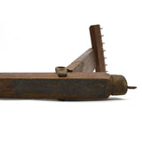 Antique CARPET STRETCHER TOOL Original Sticker "IRA P. WARNER'S CELEBRATED" Wood
