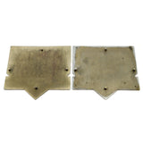 Vintage MACHINIST NAMEPLATE Lot; 2 ROYLE PNEU-BELT LOGO TAGS Paterson/Oakland NJ