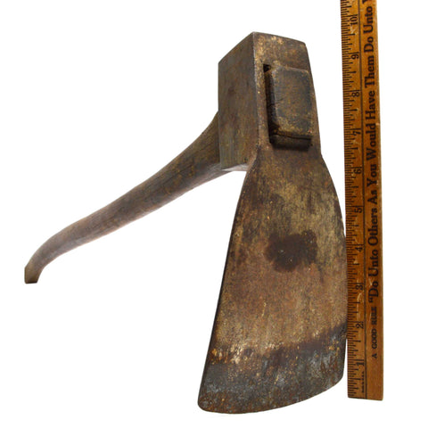 Antique GUTTER/CANOE/SPOUT ADZE by "D. SIMMONS & CO." Great Old/ORIGINAL HANDLE!