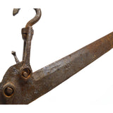 Antique CAST IRON STEELYARD SCALE / BEAM BALANCE 0-80 Range w/ ORIGINAL WEIGHT!