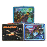 Vintage STAR WARS LUNCH BOX Lot of 3 Original 1977-1983 METAL LUNCHBOXES Seeley