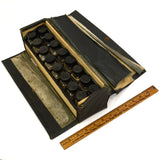 Vintage U.S NAVY "MEDICAL DEPARTMENT" MEDICINE SET of 16 Bottles w/ OPIUM-POISON