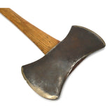 Vintage "CAYUGA" DOUBLE BIT AXE by BARKER ROSE & KIMBALL Peeling EMBOSSED LOGO!