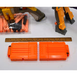 NERF LOT; LONGSHOT CS-6 BLASTER **ISSUE** + C-307a PULL-BACK PISTOL + 30 Darts