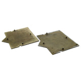 Vintage MACHINIST NAMEPLATE Lot; 2 ROYLE PNEU-BELT LOGO TAGS Paterson/Oakland NJ