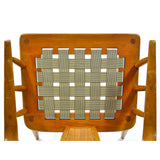 Vintage MID-CENTURY TOMLINSON "SOPHISTICATE" ARM CHAIR Walnut CURVED BACK Modern