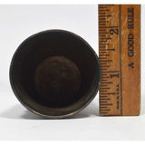 VTG/Antique ASIAN HALLMARKED PEWTER CUP Metal Shot Glass EMBOSSED ORNATE DRAGON!