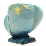 Vintage ROSEVILLE POTTERY Pattern No. 241-6 WINCRAFT BLUE VASE High Gloss c.1948