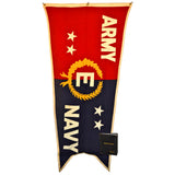 Vintage ARMY-NAVY "E" AWARD 8 Foot PENNANT FLAG + Book & Letters J. ROYLE & SONS