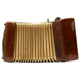 Vintage CRUCIANELLI PANCORDION ACCORDION Brown/MO-Pearl "MB 6093" Italy 41-KEYS