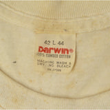 Vintage FOLK ART / HOMEMADE "KISS" T-SHIRT Handmade Drawn SIGNED: McCORMICK 19791