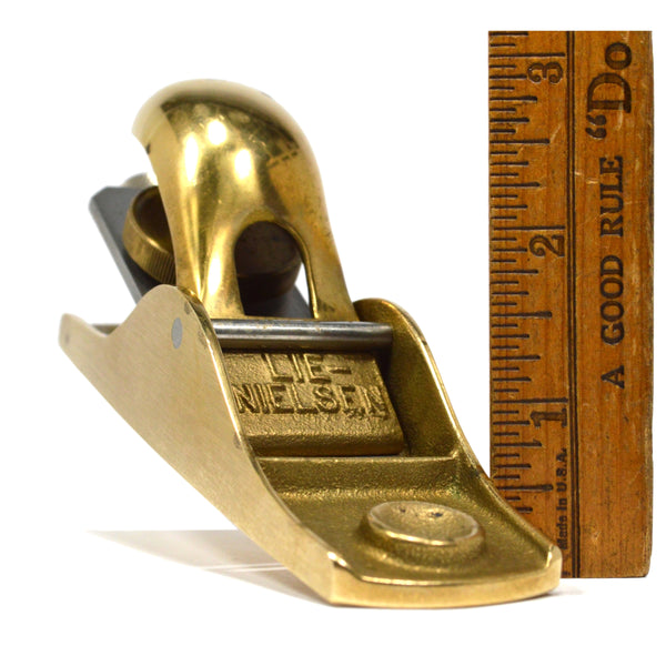 Lovely LIE NIELSEN 'TRIMMING BLOCK PLANE' No 103 Standard Low Angle BRONZE/BRASS