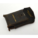 Antique GERMAN BRASS FOLDING LOUPE Magnifying Glass w/ Case mrk'd "Charles Ames"