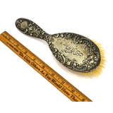 VTG/Antique GORHAM STERLING SILVER VANITY BRUSH No. 1252 "DRESDEN ROSE" Pattern