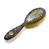VTG/Antique GORHAM STERLING SILVER VANITY BRUSH No. 1252 "DRESDEN ROSE" Pattern