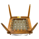 Vintage MID-CENTURY TOMLINSON "SOPHISTICATE" ARM CHAIR Walnut CURVED BACK Modern