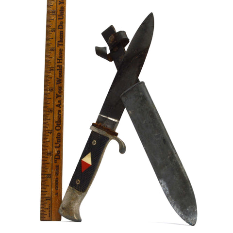Vintage GERMAN BOY SCOUTS KNIFE No. 420 w/ Original Scabbard "G.C. CO. SOLINGEN"