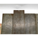 Antique ENGRAVING FONT PLATE Lot of 8 Mixed/Unbranded ENGRAVER/PANTOGRAPH Plates