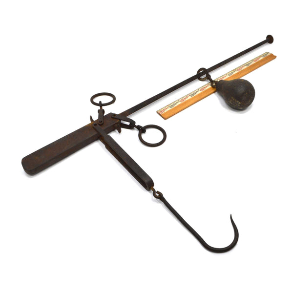 VTG/Antique "BEMIS & CALL CO." STEELYARD SCALE Cast Iron BEAM BALANCE 0-75 Range