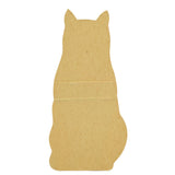 Vintage CARDBOARD DIECUT CAT Promo Ad "HOFFMANN'S REIS-STARKE" Rice Starch GRAY