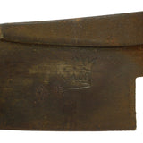 Antique IRON SHEEP SHEARS Illegible/Parital CROWN LOGO ENGLAND? Primitive c.19th