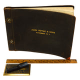 Antique MACHINIST BOOK & SAMPLE LOT Original Photos! J. ROYLE MACHINES + Cutter!
