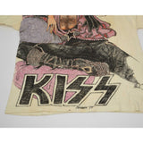 Vintage FOLK ART / HOMEMADE "KISS" T-SHIRT Handmade Drawn SIGNED: McCORMICK 19791