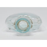 Antique GLASS LIQUOR BOTTLE Mini 3.75" MINIATURE POCKET FLASK Whiskey Hip Nipper