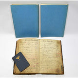 Vintage MACHINIST "JOHN ROYLE" Handwritten DESIGN/LOG BOOK + Industrial Ephemera