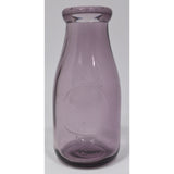 Vintage DAIRY / MILK BOTTLE Blank Slug Plate "ONE PINT" Medium AMETHYST GLASS
