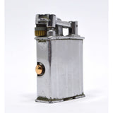 Antique MONROE "LIFT-ARM" LIGHTER w/ Working BANNER "SHOCK PROOF" CLOCK Art Deco