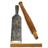 Antique KEEN KUTTER CARPENTERS SLICK 3" Woodworking SOCKET CHISEL 28" w/ Handle!