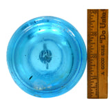 Vintage SPARKLING BEVERAGES SELTZER BOTTLE Turquoise Blue w/ CAP & GLASS SYPHON!