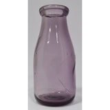 Vintage DAIRY / MILK BOTTLE Blank Slug Plate "ONE PINT" Medium AMETHYST GLASS