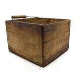 Vintage WOODEN FRUIT CRATE w/ Rare Handle "BONNER'S SEEDLESS RAISINS" California