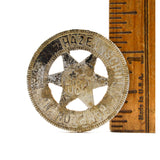 Vintage GOOD LUCK CHARM BADGE "LUCKY" by "HAZEL SCHULTZ...HAMPTON, NJ" c.1923