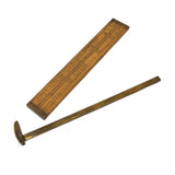 Vintage LUFKIN No. 016 BOXWOOD & BRASS CALIPER 6" Pocket Slide-Rule GREAT PATINA